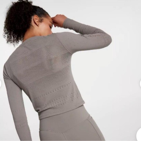 NWT Calia Pointelle seamless long sleeve focus top brand new with tags - Picture 8 of 9